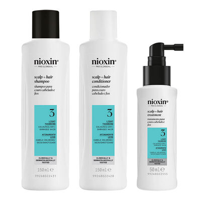 Kit Sistema 3 Espessamento para Cabelos Coloridos e Secos Nioxin